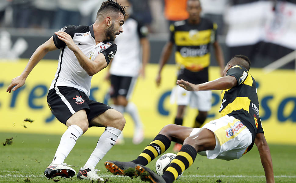 Jogo entre Corinthinas e Novorizontino, realizado no Itaquerão