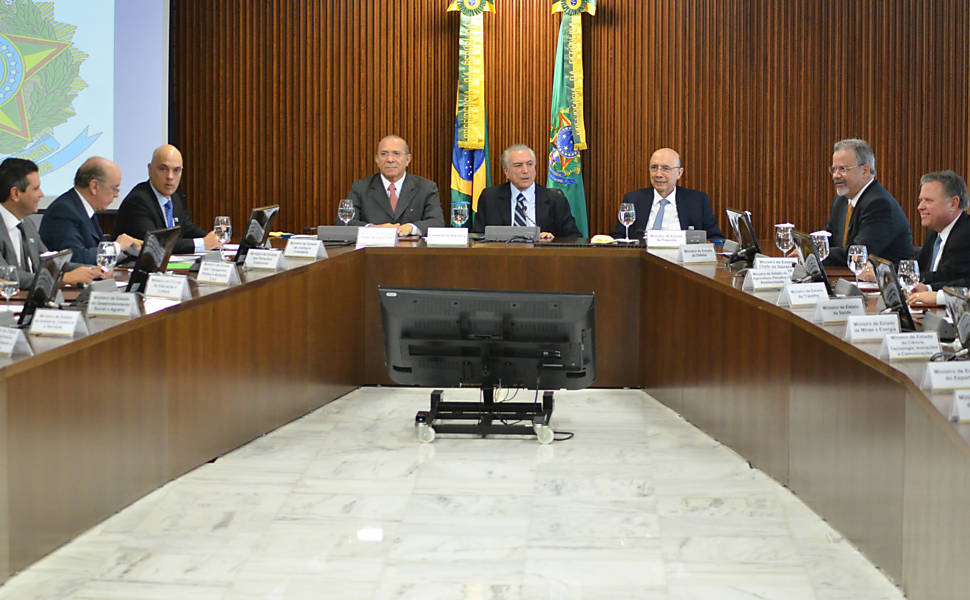 Primeira reunião do gabinete ministerial de Temer