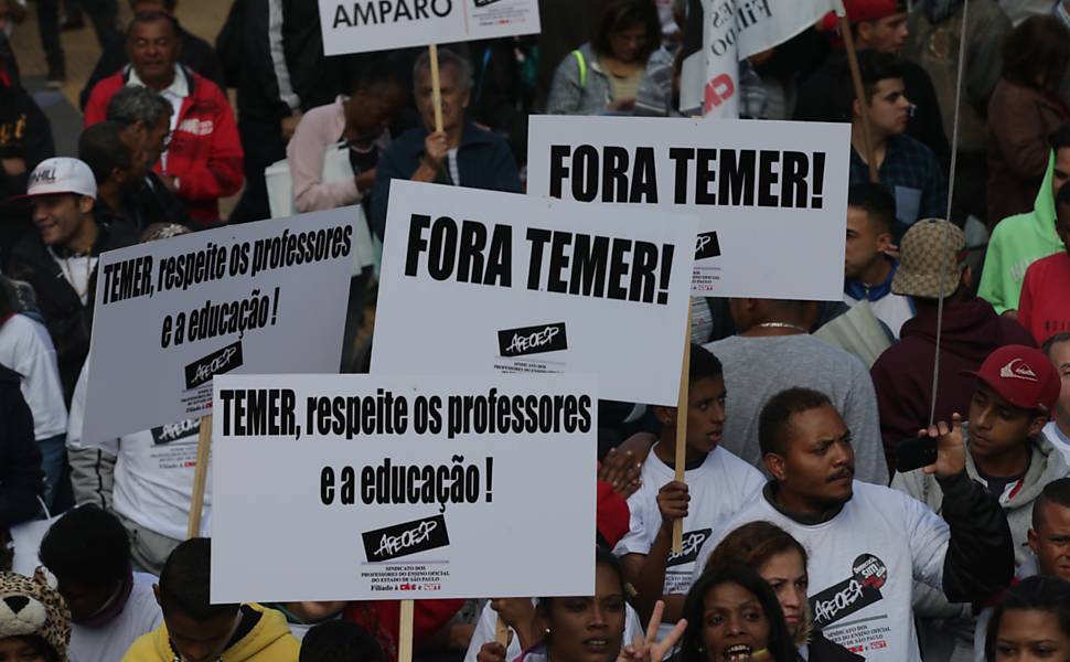 Manifestação do Sindicato dos Professores de São Paulo (Apeoesp)