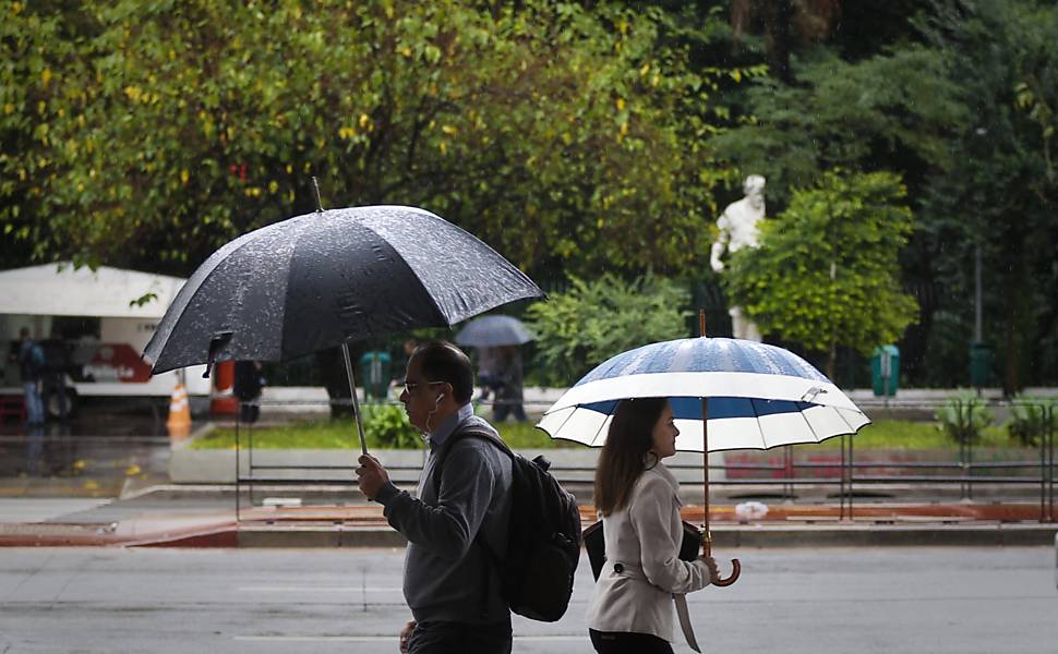 Chuva e frio em SP