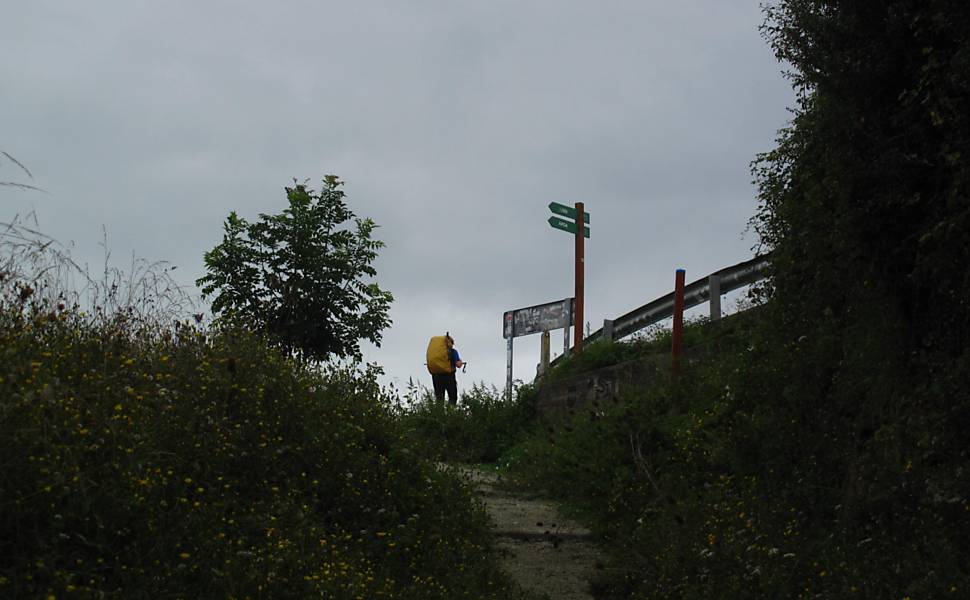 Peregrino no Caminho de Santiago de Compostela