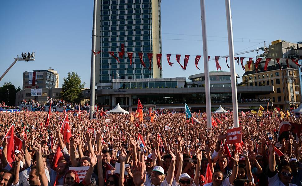 Manifestação da Turquia
