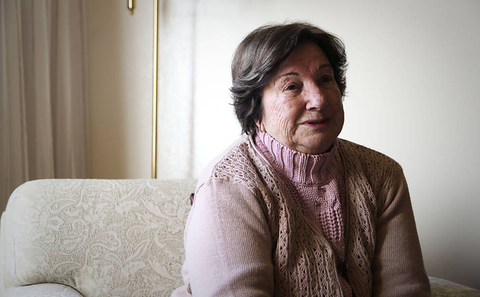 Laura Generali, 80, moradora de Veranópolis, a cidade da longevidade