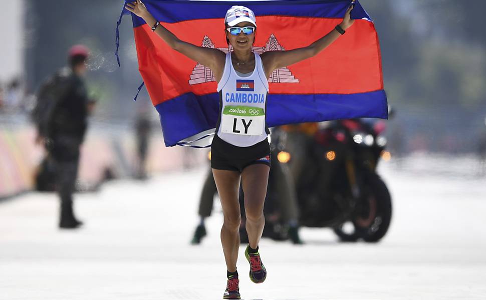 Última colocada na maratona feminina Rio-2016