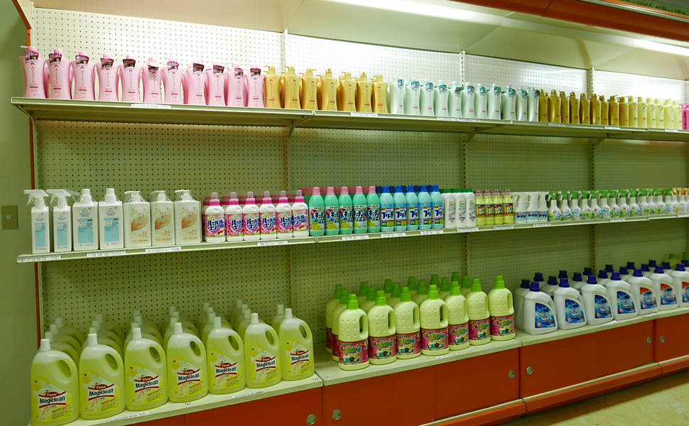 Prateleira de supermercado em Pyongyang