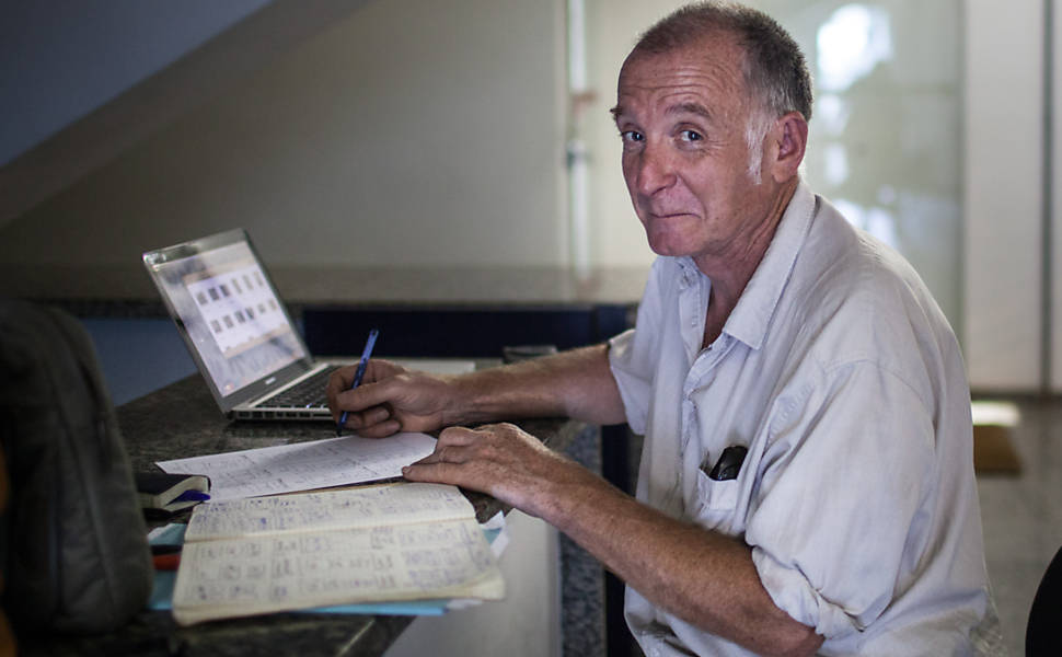 O francês Antoine Amarger, coordenador da equipe de restauração do "Monumento à Independência". Especialista em obras de bronze ao ar livre, ele já trabalhou em peças como "O Pensador", de Rodin