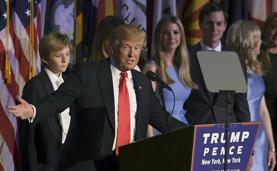 Eleitores de Donald Trump comemoram vitória nas eleições de 2016