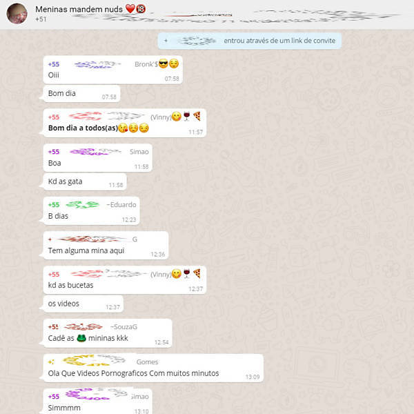Grupos de bate-papo no WhatsApp