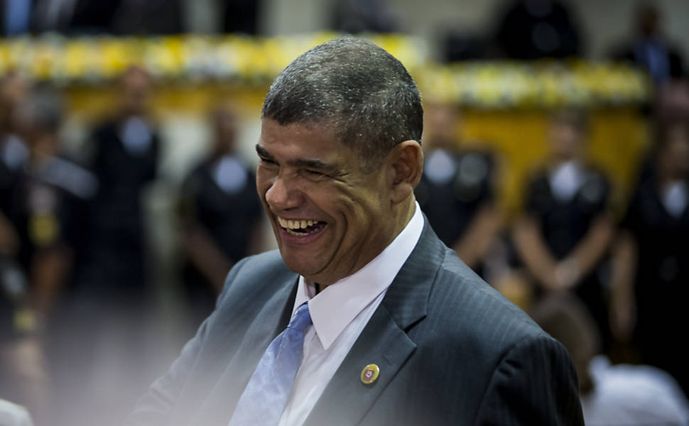 Vereador e agora presidente da Câmara de São Paulo, Milton Leite, durante solenidade de posse 