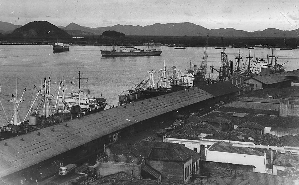 1968 - Porto de Santos (Foto: Folhapress)
