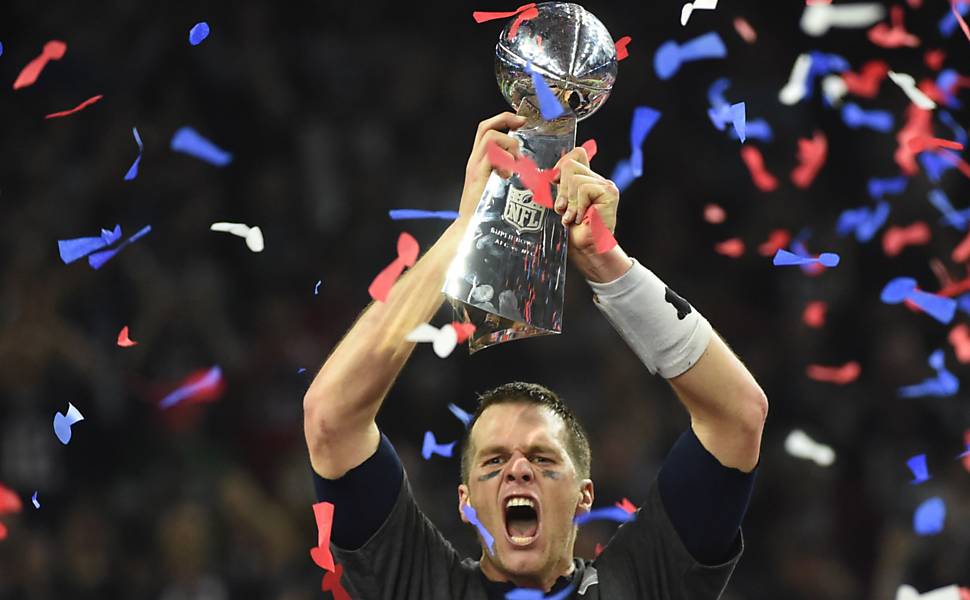 Imagens de Tom Brady, astro da NFL