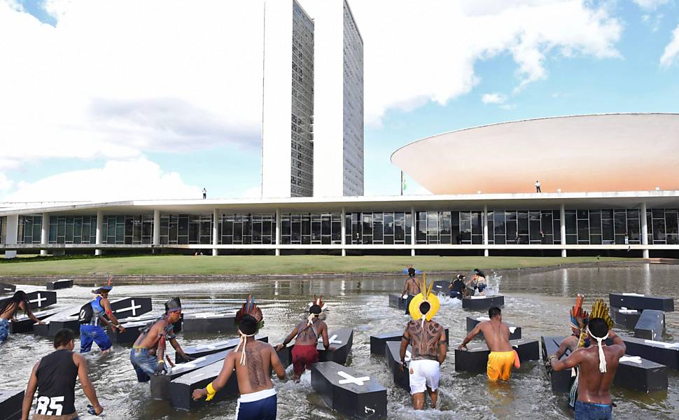 Protesto dos Índios em Brasília