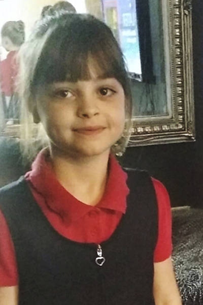 Saffie Rose Roussos, 8, vítima do atentado em Manchester