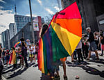 Parada do Orgulho LGBT de São Paulo - APOGLBT desfila agora em São Paulo, por direitos, por diretas, por respeito, por um estado laico