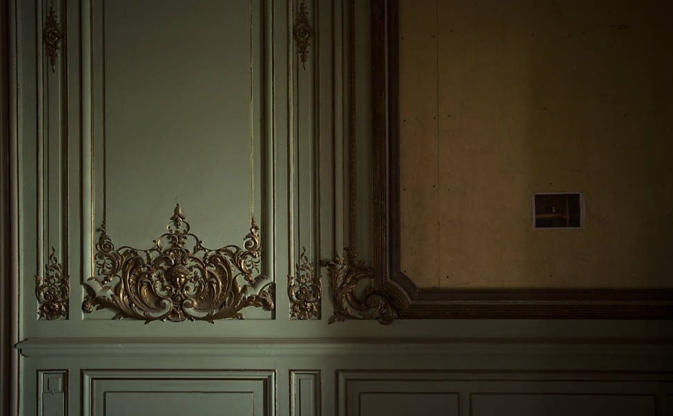 Detalhe de acabamento de uma das salas do Palácio dos Campos Elísios, no centro de São Paulo; imóvel passou por dois restauros na última década 