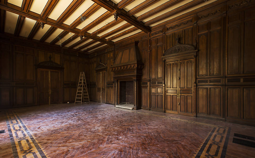 Sala do Palácio dos Campos Elísios, no centro de São Paulo; imóvel passou por dois restauros na última década 