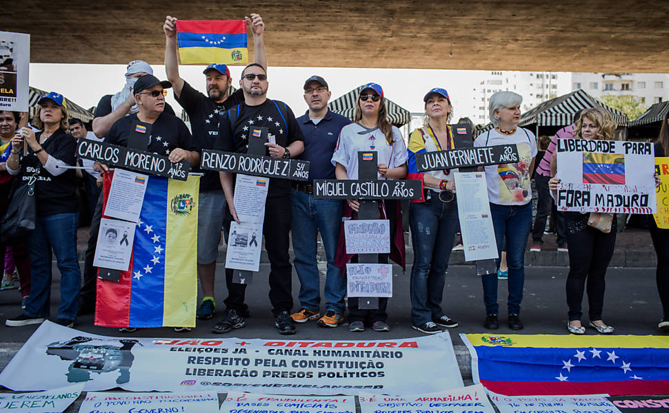 Paulista tem protesto contra governo venezuelano