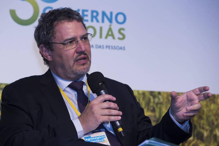 SAO PAULO, SP, BRASIL, 14.set/2017, 13h00: Marcos Jank (presidente da Aliana Agro Asia-Brasil e colunista da Folha, fala durante a terceira mesa de debate no 