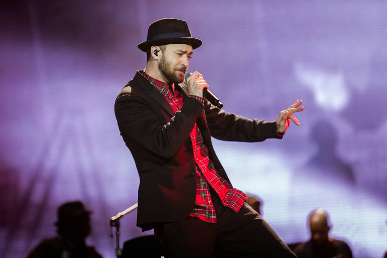 Justin Timberlake em apresentao no Rock in Rio