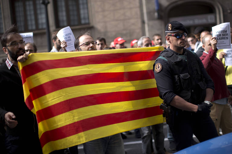 Manifesta��o pela independ�ncia da Catalunha