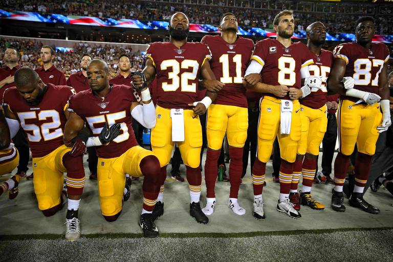 Protestos contra Trump na NFL