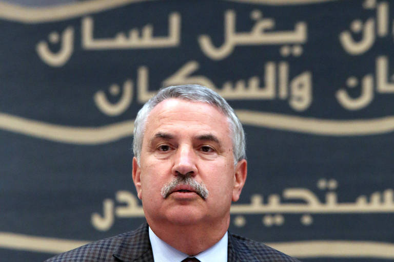 Thomas Friedman durante um seminrio no Kuwait