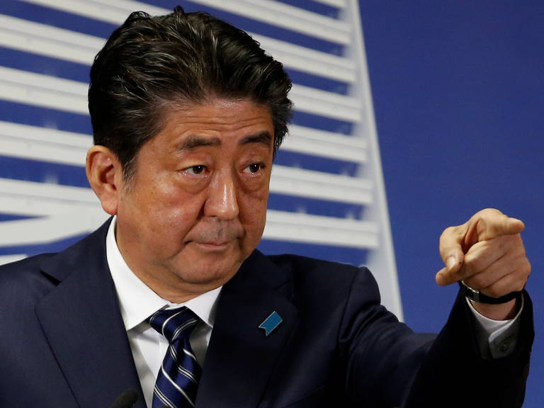 Shinzo Abe, premiê do Japão – Toru Hanai/Reuters Shinzo Abe, premiê do Japão – Toru Hanai/Reuters