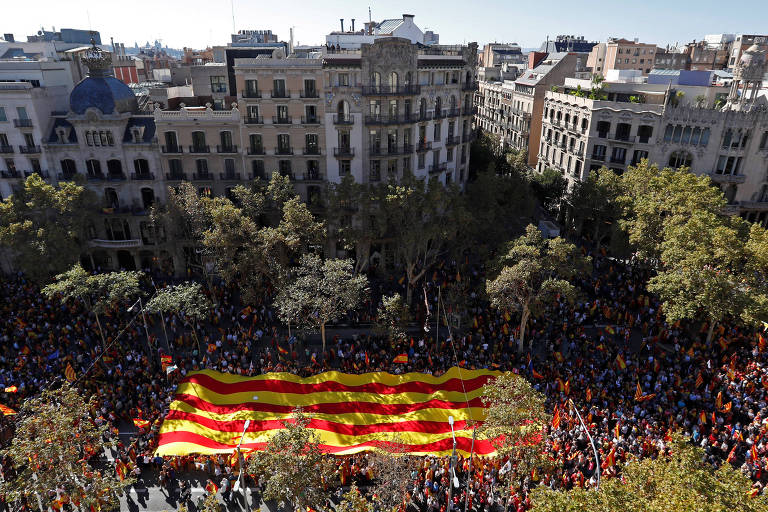 Manifestao pr-unificao em Barcelona