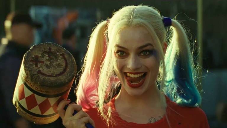 Arlequina (Margot Robbie) do filme "Esquadrão Suicida"