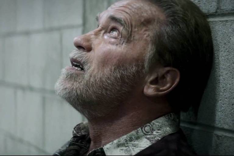 Arnold Schwarzenegger em cena do filme 'Em Busca de Vingança'
