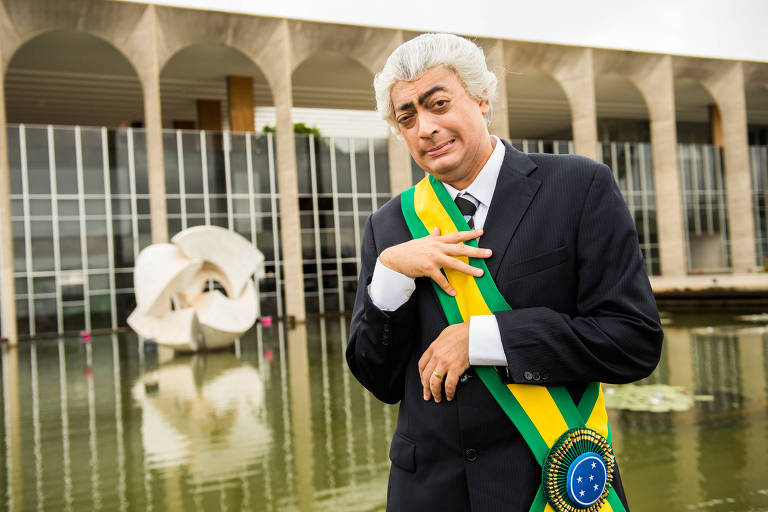 Fernando Caruso grava em Brasilia especial para o programa 100