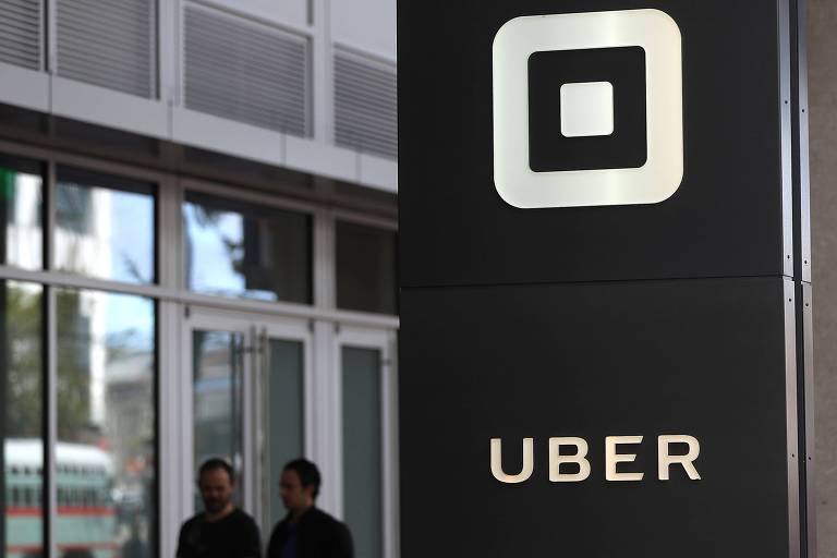 Entrada da sede da Uber, em San Francisco (EUA)