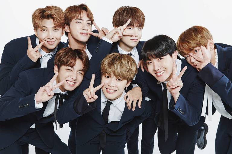 Integrantes do grupo de K-pop BTS