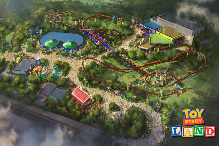Projeto da nova rea do Disney's Hollywood Studios, a Toy Story Land, em Orlando, na Flrida