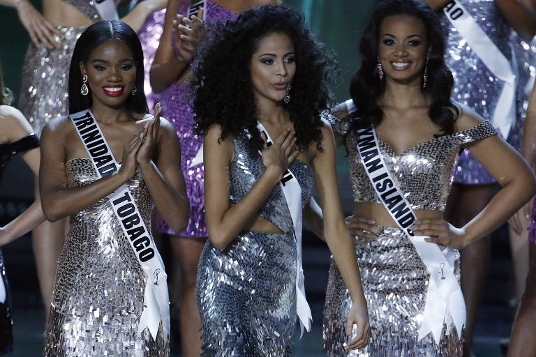 A concorrente brasileira foi eliminada na primeira fase do concurso de Miss  Universo. ao contrario da portuguesa que ficou nas 16 primeiras. A beleza  feminina decaiu no Brasil, ou a fama é