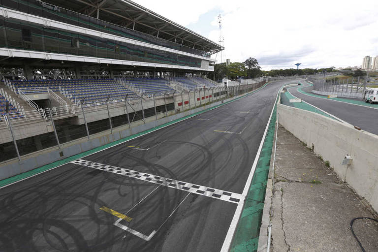 Vista do autódromo de Interlagos, na zona sul de São Paulo