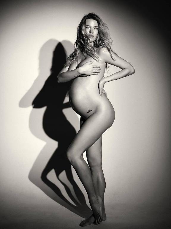 Melanie Ribbe, noiva do empresário Rico Mansur, posa para Angelo Pastorello aos oito meses de gravidez