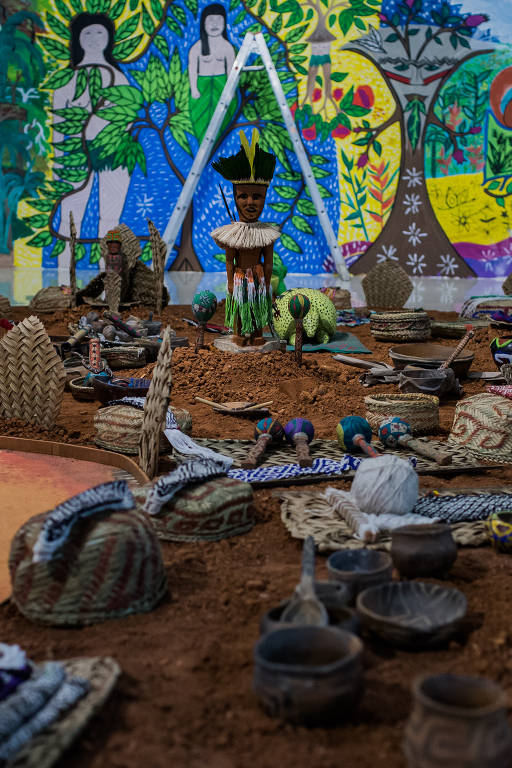 Exposiç u00e3o da tribo Huni Kuin no Itaú Cultural 15 03 2018 Fotografia Folha de S Paulo Artesãos Ou Artesaos ~ Exposiç u00e3o da tribo Huni Kuin no Itaú Cultural 15 03 2018 Fotografia Folha de S Paulo