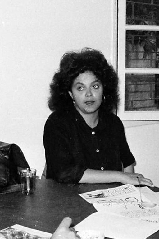 Dilma quando se tornou secretária da Fazenda do então prefeito de Porto Alegre (RS), Alceu Collares (PDT)