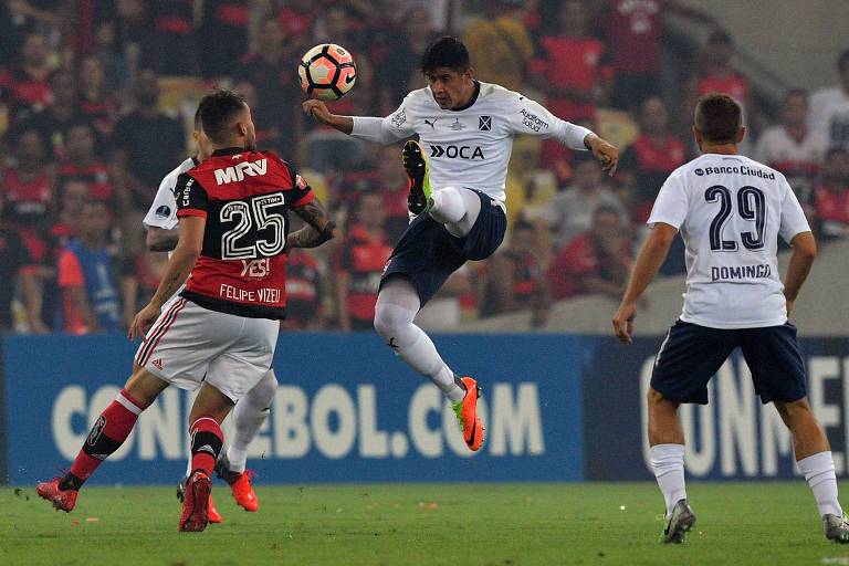 Lance da final da Copa Sul-Americana entre Flamengo e Independiente