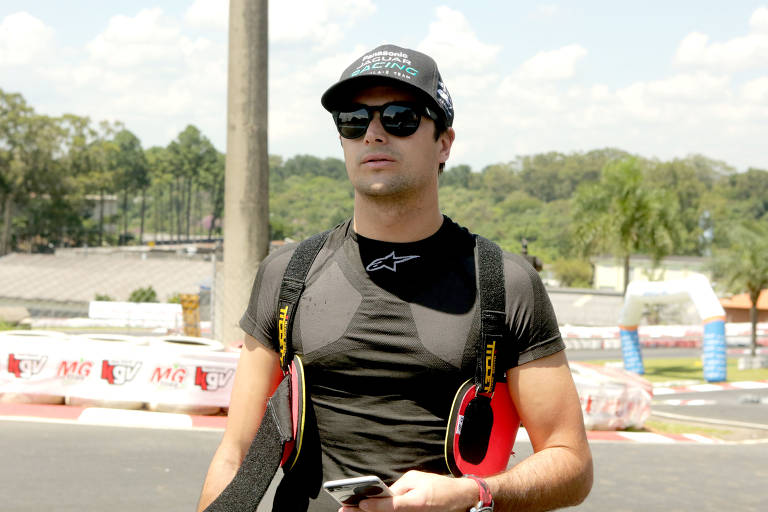 O piloto Nelsinho Piquet 