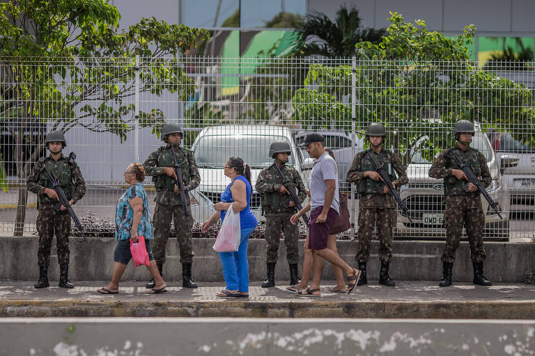 Forças Armadas patrulham as ruas no Rio Grande do Norte