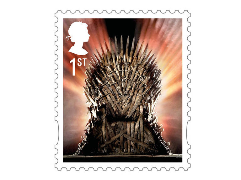 Selos postais de Game of Thrones