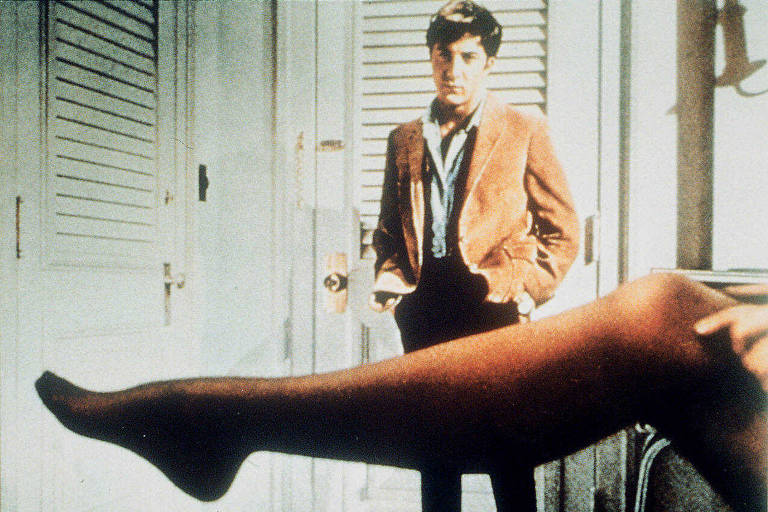 O ator Dustin Hoffman em cena do filme 'A Primeira Noite de um Homem'