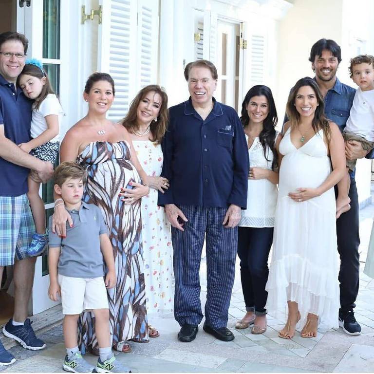 Silvio Santos em momento família