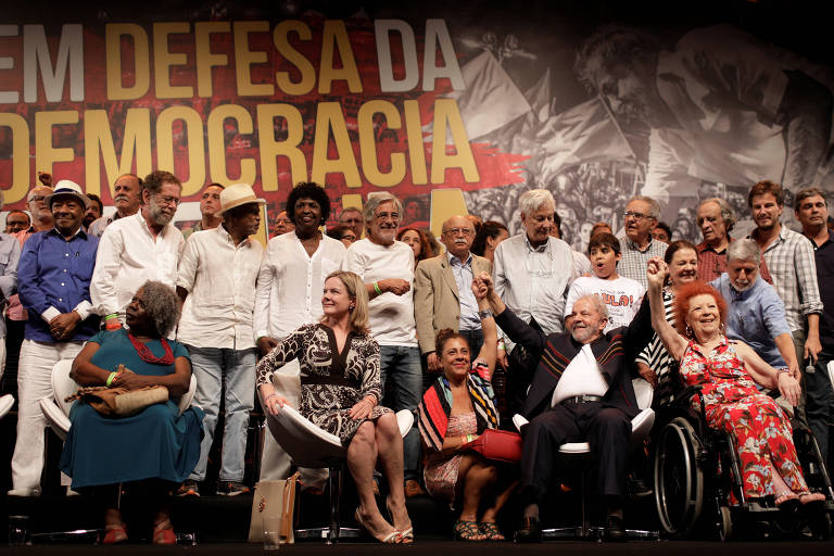 Ato no Rio a favor da candidatura de Lula