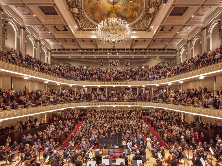 O Cincinatti's Music Hall, que abriga a orquestra sinfônica da cidade, no Estado de Ohio, nos EUA 