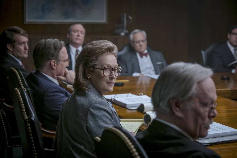 Meryl Streep em cena do filme "The Post: A Guerra Secreta"