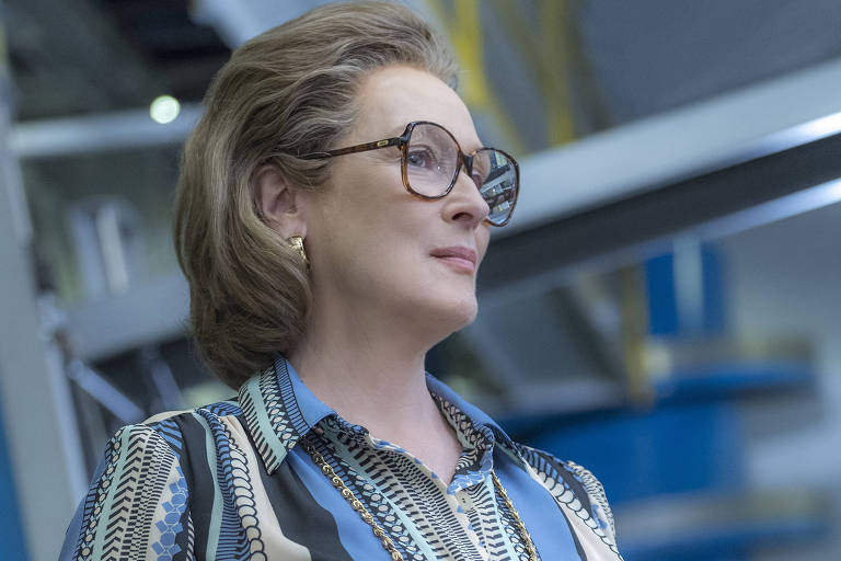 A atriz Meryl Streep no filme "The Post"