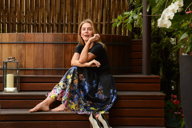A atriz Maitê Proença no hotel Emiliano, em São Paulo, durante entrevista para a coluna Mônica Bergamo, em janeiro de 2018. 